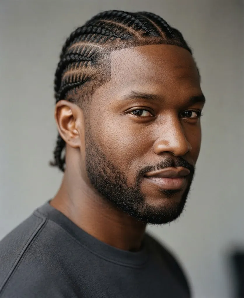 Classic Straight-Back Cornrows