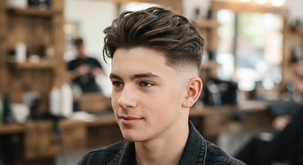 Textured Quiff Fade